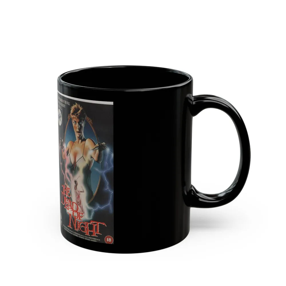 THE DEAD OF NIGHT (VHS COVER) - Black Coffee Mug-Go Mug Yourself