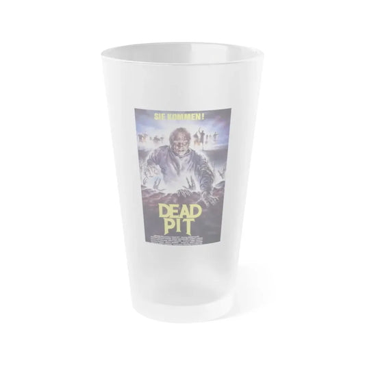 THE DEAD PIT 1989 Movie Poster - Frosted Pint Glass 16oz 16oz Frosted - Go Mug Yourself