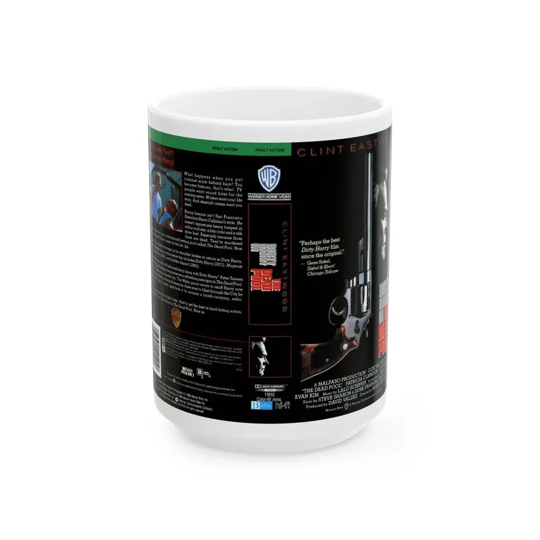 THE DEAD POOL (VHS COVER) - White Coffee Mug 15oz - Go Mug Yourself