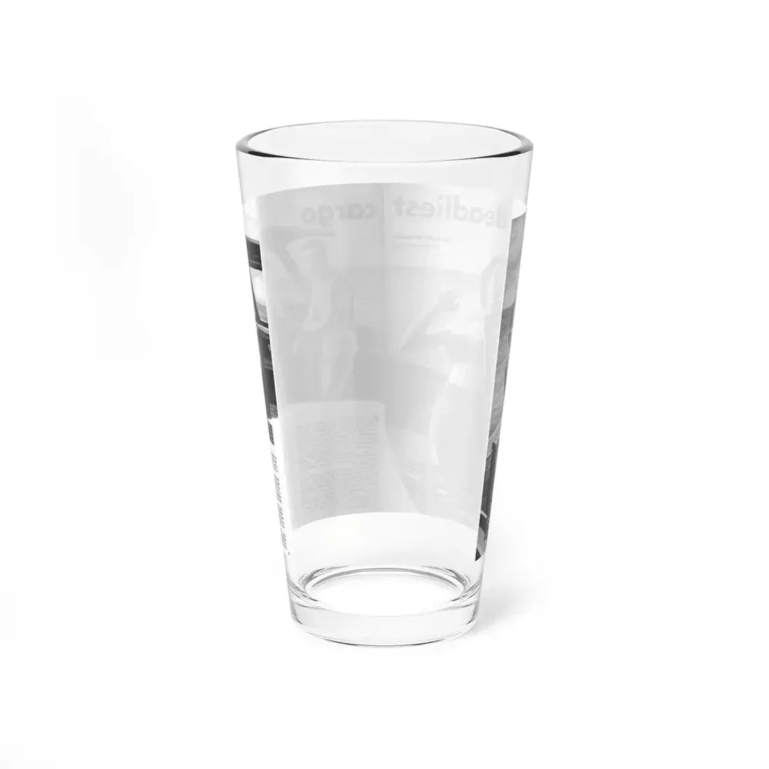 The Deadliest Cargo, Real Men, December 1958 (Magazine Illustration) Pint Glass 16oz - Go Mug Yourself