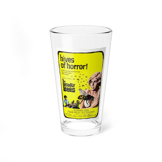 THE DEADLY BEES 1967 Movie Poster - Pint Glass 16oz 16oz - Go Mug Yourself