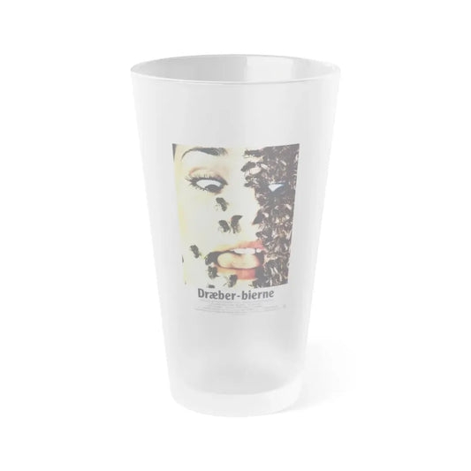 THE DEADLY BEES (DANISH) 1967 Movie Poster - Frosted Pint Glass 16oz 16oz Frosted - Go Mug Yourself