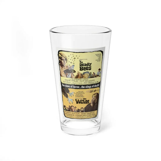 THE DEADLY BEES + THE VULTURE 1967 Movie Poster - Pint Glass 16oz 16oz - Go Mug Yourself