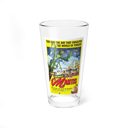 THE DEADLY MANTIS 1957 Movie Poster - Pint Glass 16oz 16oz - Go Mug Yourself