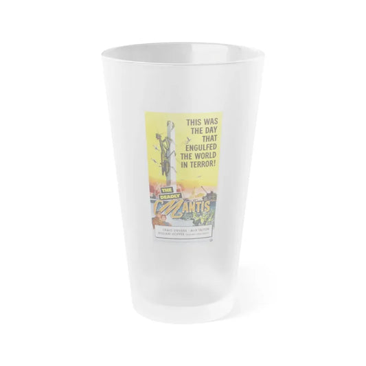 THE DEADLY MANTIS (3) 1957 Movie Poster - Frosted Pint Glass 16oz 16oz Frosted - Go Mug Yourself