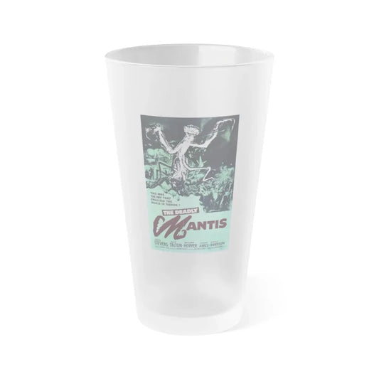 THE DEADLY MANTIS (4) 1957 Movie Poster - Frosted Pint Glass 16oz 16oz Frosted - Go Mug Yourself