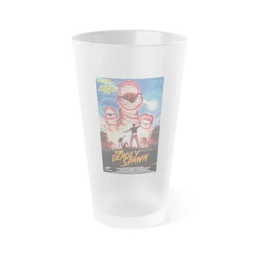 THE DEADLY SPAWN 1983 Movie Poster - Frosted Pint Glass 16oz 16oz Frosted - Go Mug Yourself