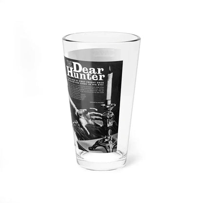 The Dear Hunter, Man's Illustration, December 1965 (Magazine Illustration) Pint Glass 16oz - Go Mug Yourself