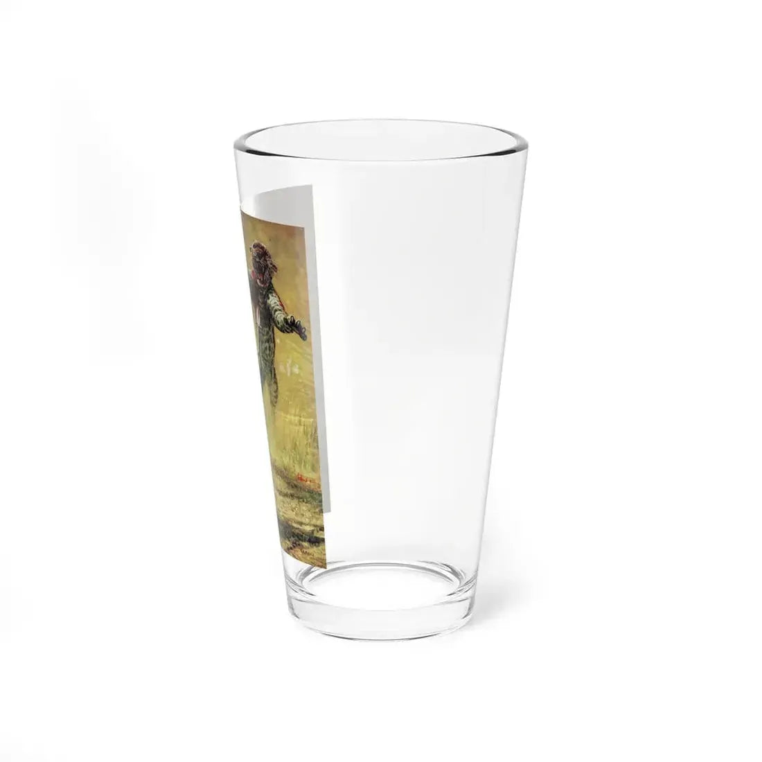 The Death Duel I Can't Forget, Cavalier, February 1960 (Magazine Illustration) Pint Glass 16oz - Go Mug Yourself