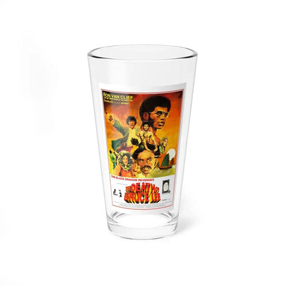 THE DEATH OF BRUCE LEE (THE BLACK DRAGON'S REVENGE) 1975 Movie Poster - Pint Glass 16oz 16oz - Go Mug Yourself