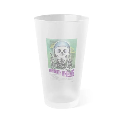 THE DEATH WHEELERS 1973 Movie Poster - Frosted Pint Glass 16oz 16oz Frosted - Go Mug Yourself