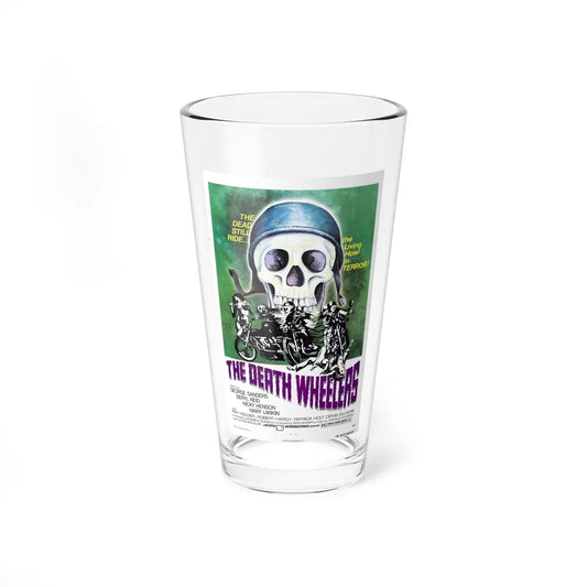 THE DEATH WHEELERS 1973 Movie Poster - Pint Glass 16oz-16oz-Go Mug Yourself