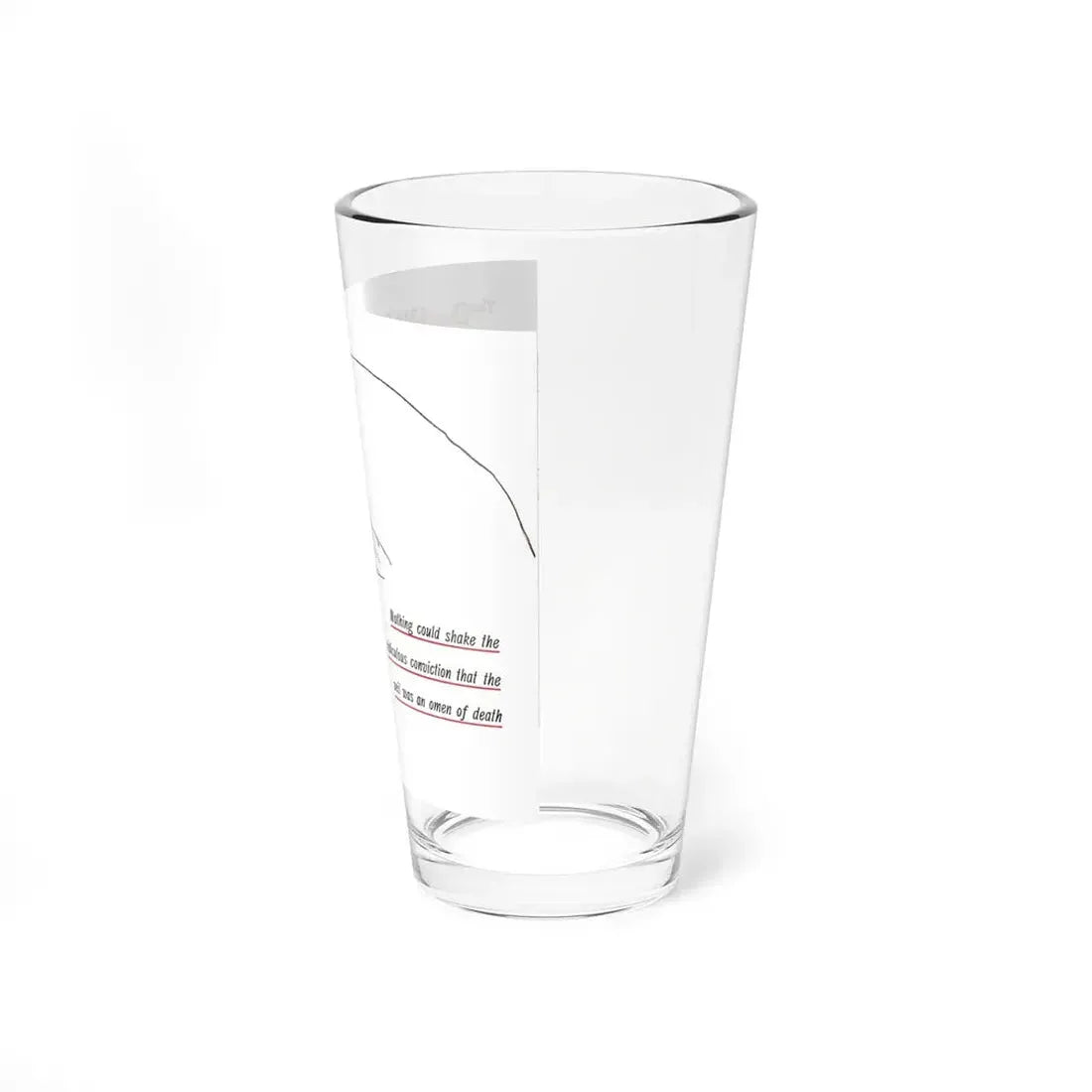 The Death Wish (2), Cosmopolitan, February 1953 (Magazine Illustration) Pint Glass 16oz - Go Mug Yourself