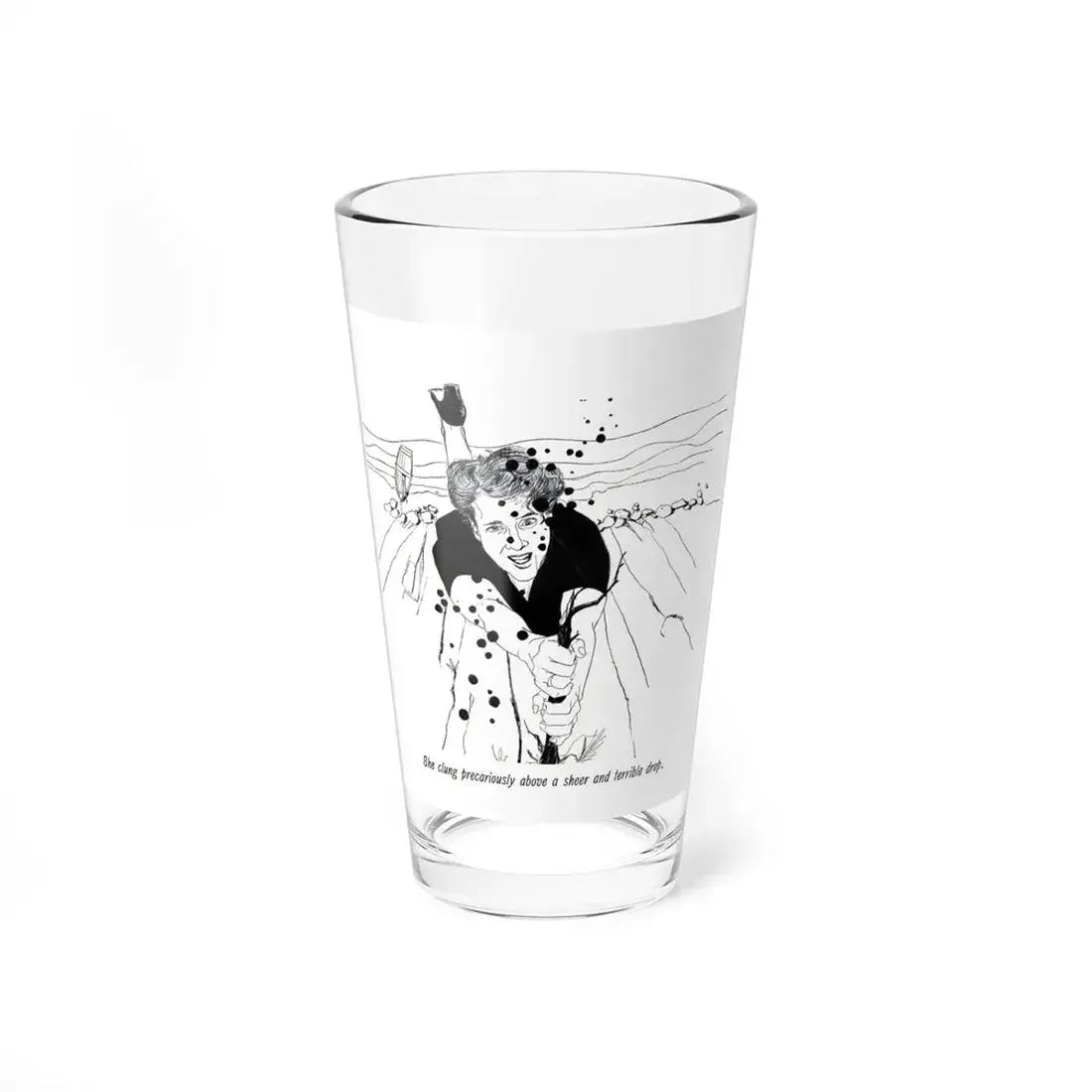 The Death Wish (3), Cosmopolitan, February 1953 (Magazine Illustration) Pint Glass 16oz 16oz - Go Mug Yourself