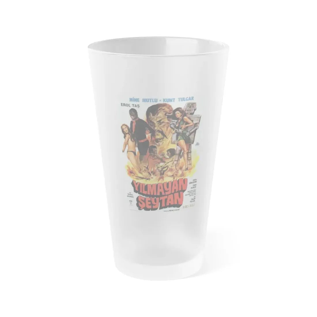 THE DEATHLESS DEVIL 1972 Movie Poster - Frosted Pint Glass 16oz 16oz Frosted - Go Mug Yourself