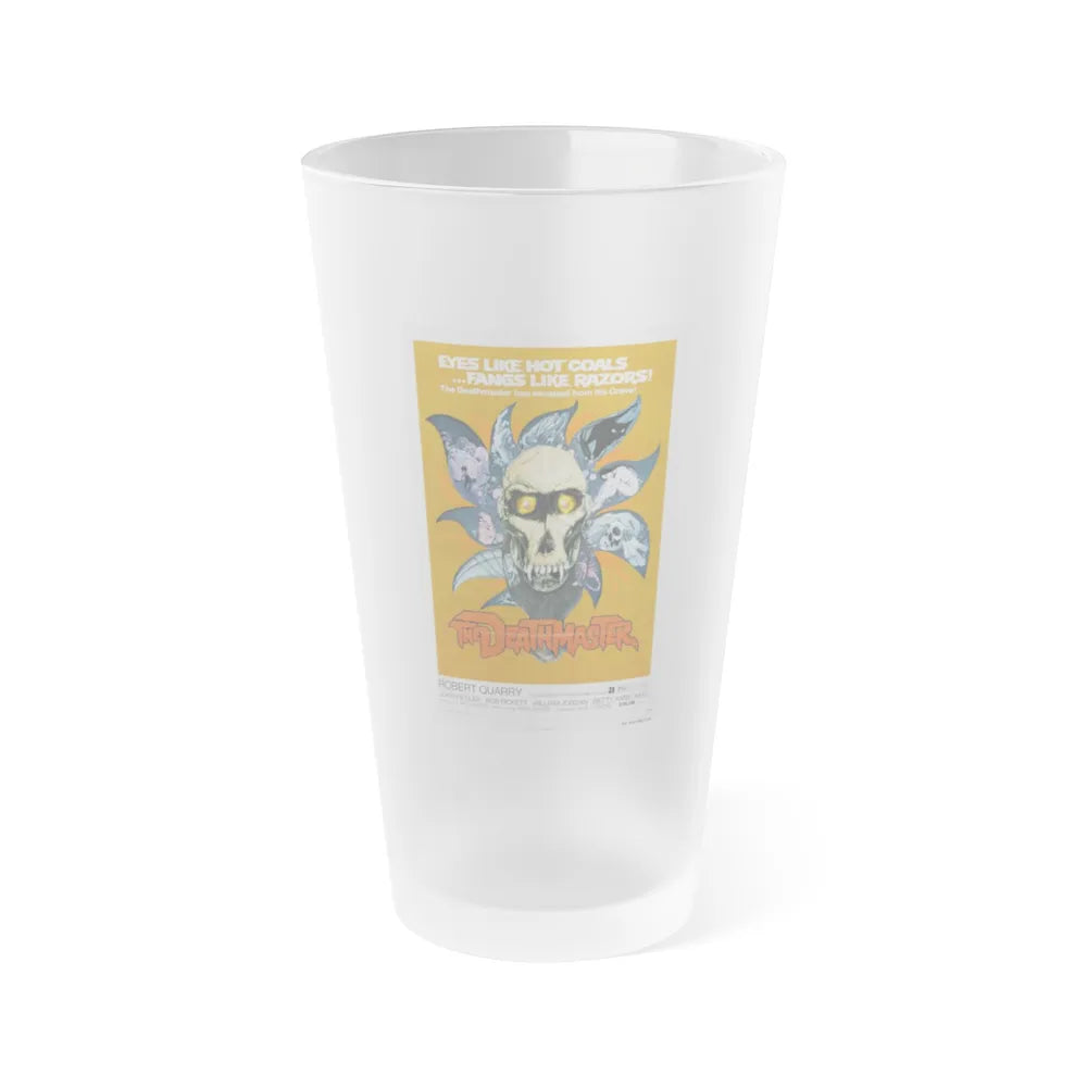 THE DEATHMASTER 1972 Movie Poster - Frosted Pint Glass 16oz-16oz-Frosted-Go Mug Yourself