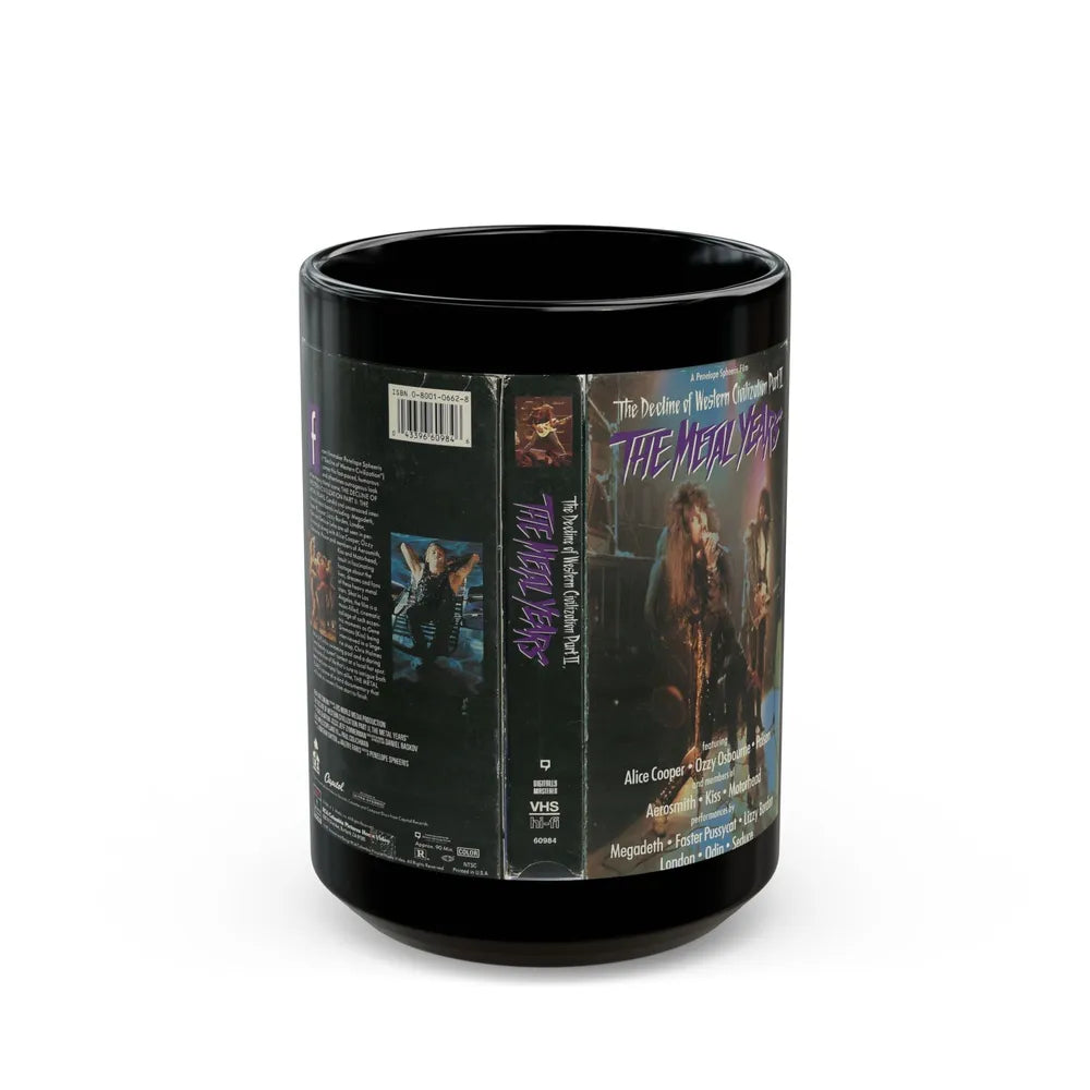 THE DECLINE OF WESTERN CIVIZATION PART 2 THE METAL YEARS (VHS COVER) - Black Coffee Mug-15oz-Go Mug Yourself