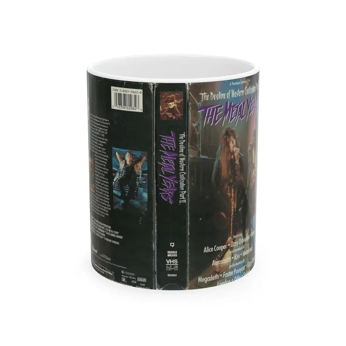 THE DECLINE OF WESTERN CIVIZATION PART 2 THE METAL YEARS (VHS COVER) - White Coffee Mug 11oz - Go Mug Yourself