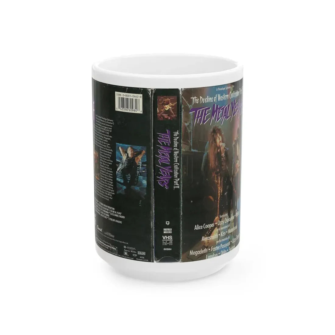 THE DECLINE OF WESTERN CIVIZATION PART 2 THE METAL YEARS (VHS COVER) - White Coffee Mug 15oz - Go Mug Yourself