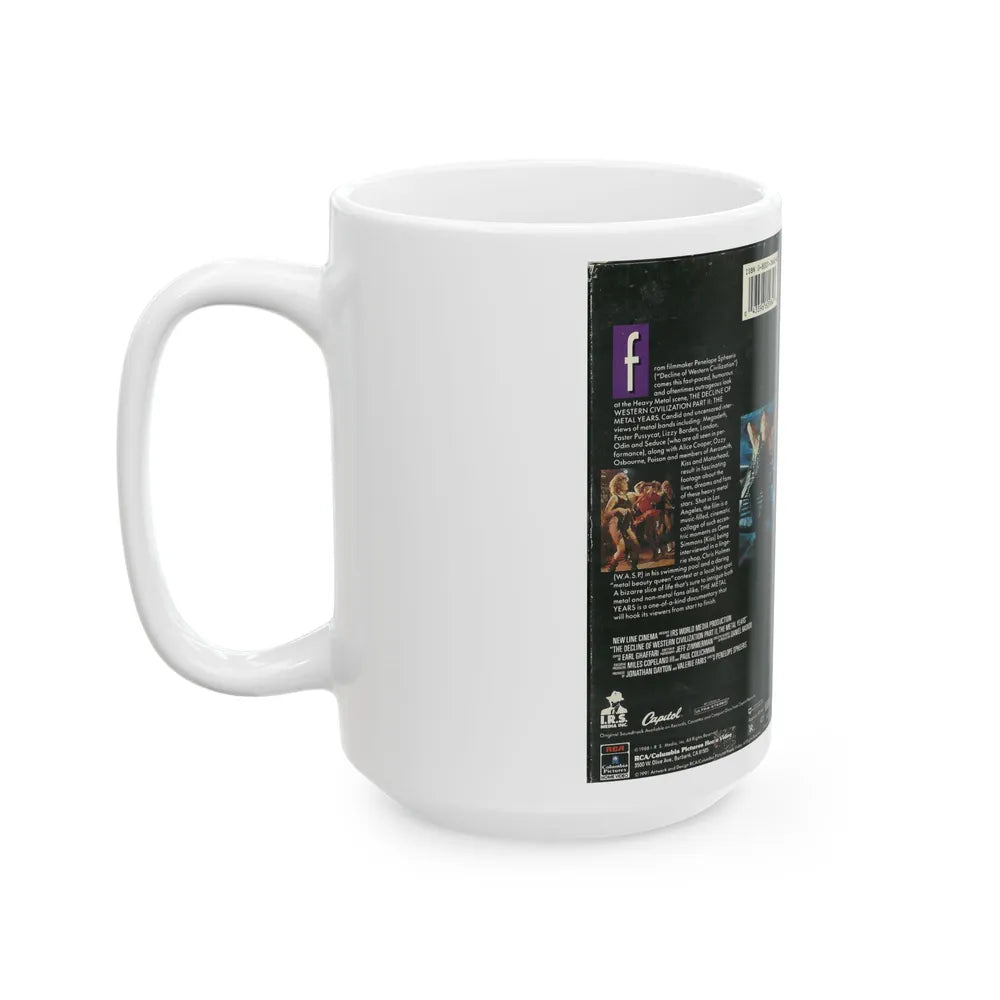 THE DECLINE OF WESTERN CIVIZATION PART 2 THE METAL YEARS (VHS COVER) - White Coffee Mug-Go Mug Yourself