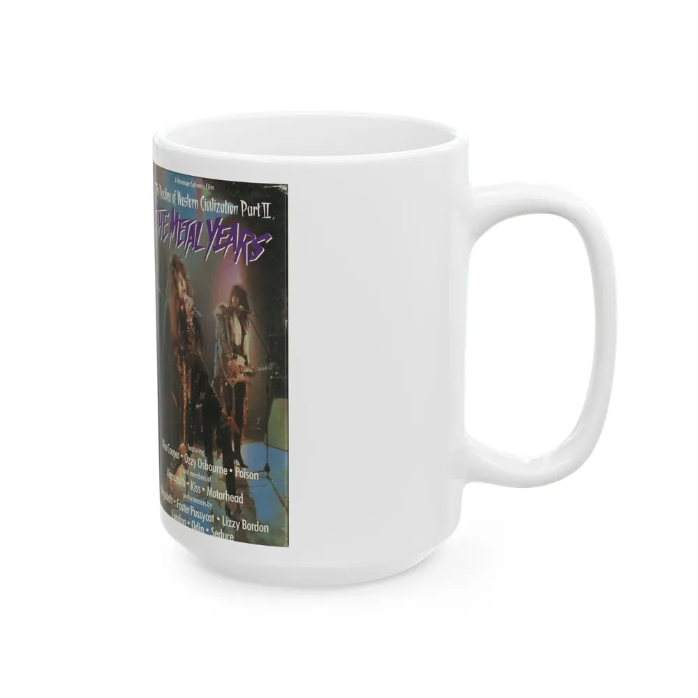 THE DECLINE OF WESTERN CIVIZATION PART 2 THE METAL YEARS (VHS COVER) - White Coffee Mug-Go Mug Yourself