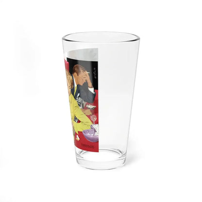The Deductable Marriage, Collier's, March 19, 1954 (Magazine Illustration) Pint Glass 16oz - Go Mug Yourself