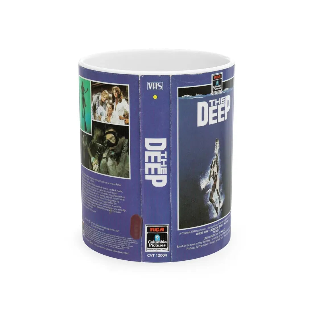THE DEEP (VHS COVER) - White Coffee Mug 11oz - Go Mug Yourself