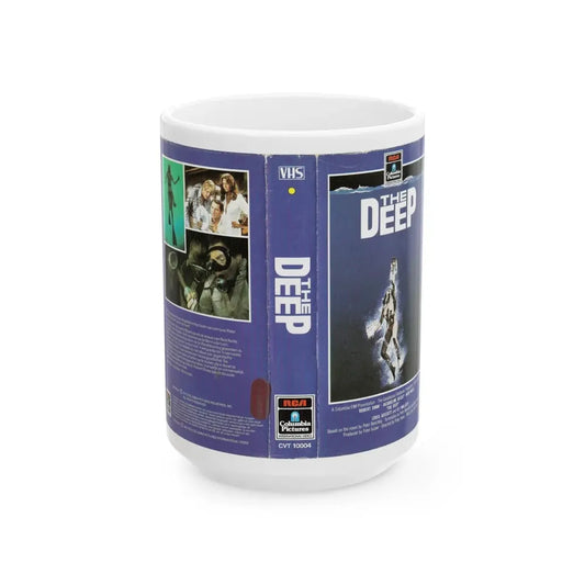 THE DEEP (VHS COVER) - White Coffee Mug 15oz - Go Mug Yourself