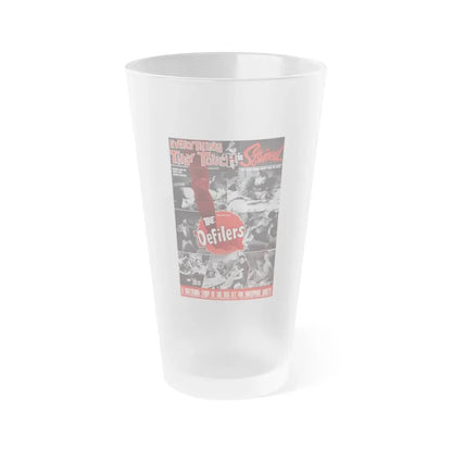 THE DEFILERS 1965 Movie Poster - Frosted Pint Glass 16oz 16oz Frosted - Go Mug Yourself