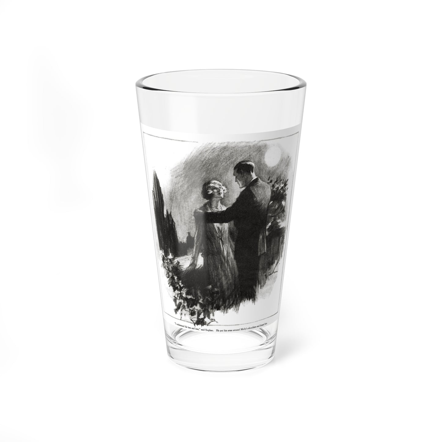 The Delectable Mountains (1), Redbook magazine, December 1926 (Magazine Illustration) Pint Glass 16oz-16oz-Go Mug Yourself