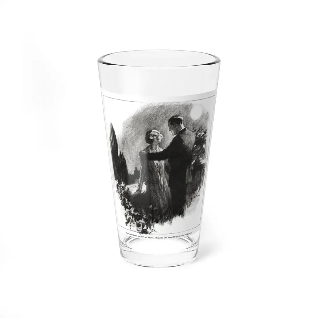 The Delectable Mountains (1), Redbook magazine, December 1926 (Magazine Illustration) Pint Glass 16oz 16oz - Go Mug Yourself
