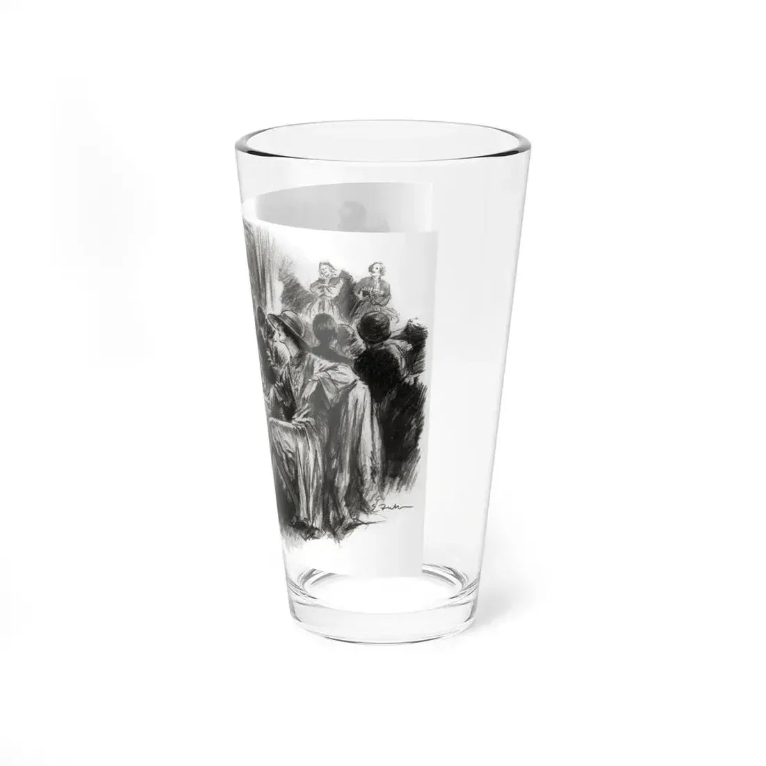 The Delectable Mountains (2), Redbook magazine, December 1926 (Magazine Illustration) Pint Glass 16oz - Go Mug Yourself
