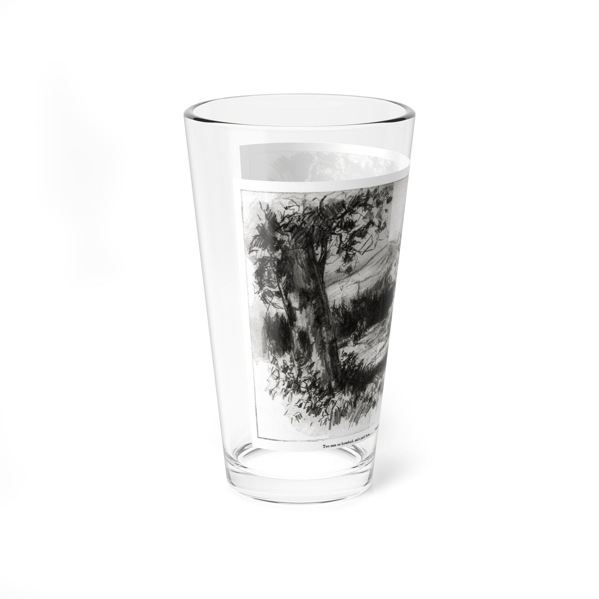 The Delectable Mountains (3), Redbook magazine, December 1926 (Magazine Illustration) Pint Glass 16oz-Go Mug Yourself