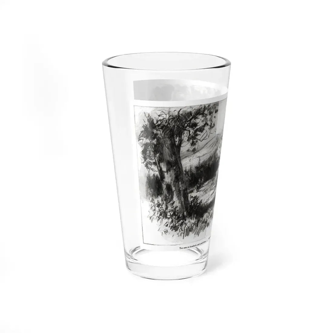 The Delectable Mountains (3), Redbook magazine, December 1926 (Magazine Illustration) Pint Glass 16oz - Go Mug Yourself