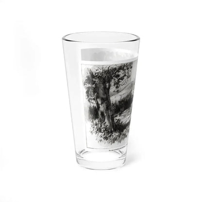 The Delectable Mountains (3), Redbook magazine, December 1926 (Magazine Illustration) Pint Glass 16oz - Go Mug Yourself