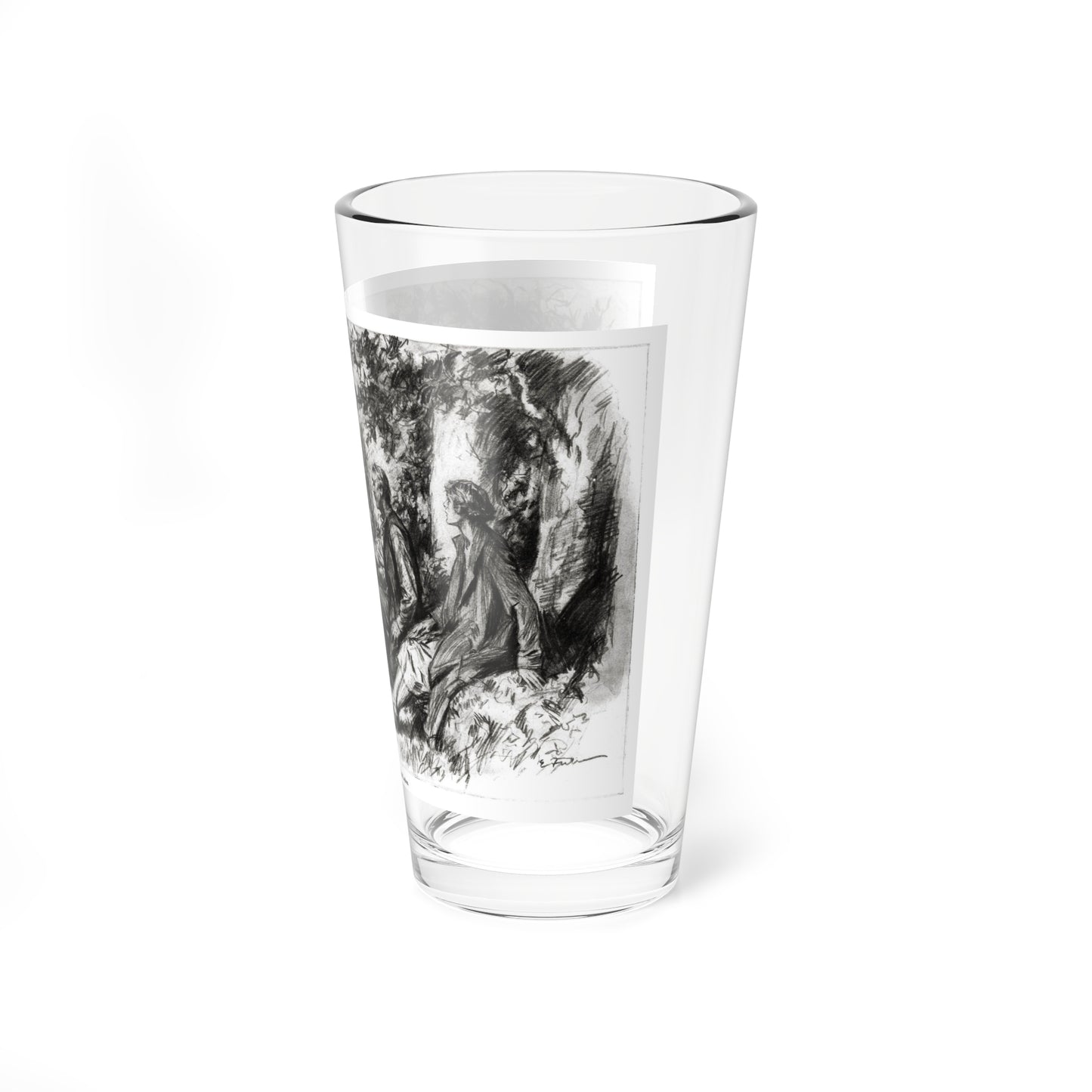 The Delectable Mountains (3), Redbook magazine, December 1926 (Magazine Illustration) Pint Glass 16oz-Go Mug Yourself