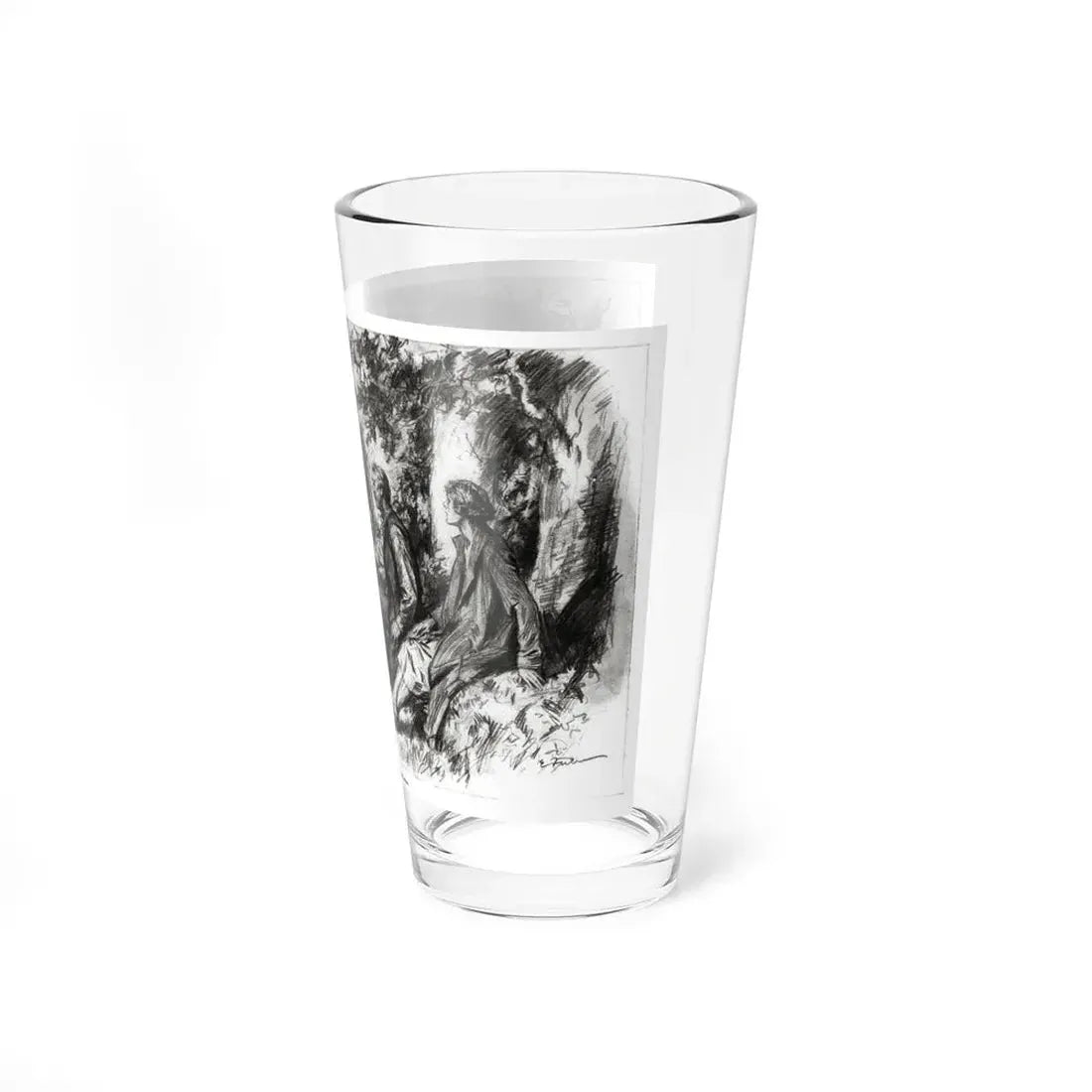 The Delectable Mountains (3), Redbook magazine, December 1926 (Magazine Illustration) Pint Glass 16oz - Go Mug Yourself