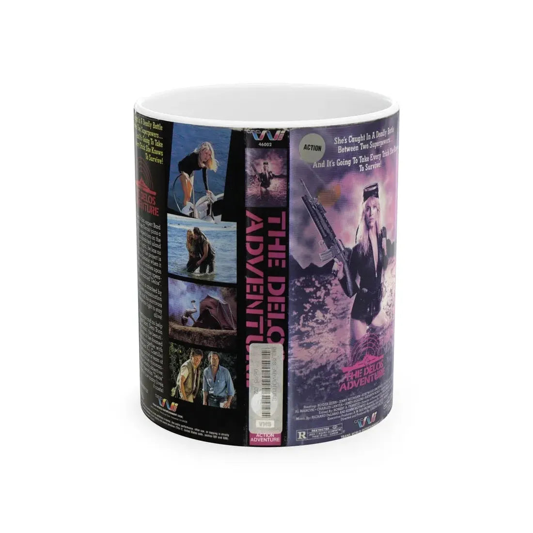 THE DELOS ADVENTURE (VHS COVER) - White Coffee Mug 11oz - Go Mug Yourself
