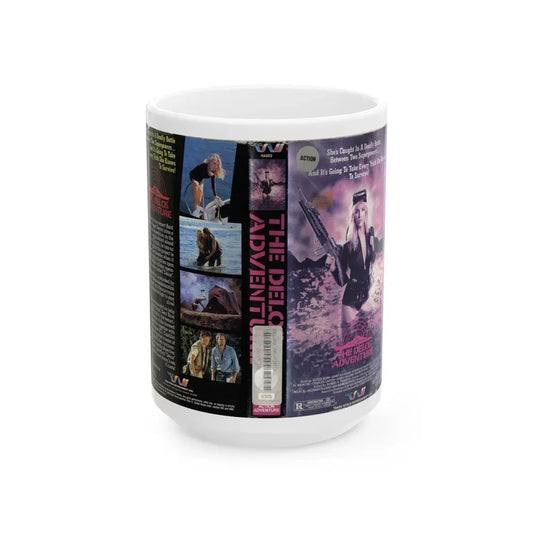 THE DELOS ADVENTURE (VHS COVER) - White Coffee Mug 15oz - Go Mug Yourself