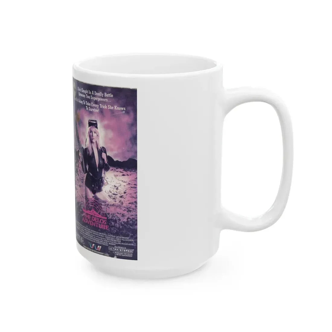 THE DELOS ADVENTURE (VHS COVER) - White Coffee Mug - Go Mug Yourself