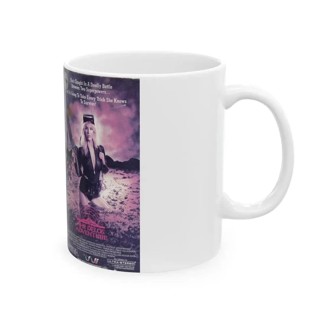 THE DELOS ADVENTURE (VHS COVER) - White Coffee Mug - Go Mug Yourself