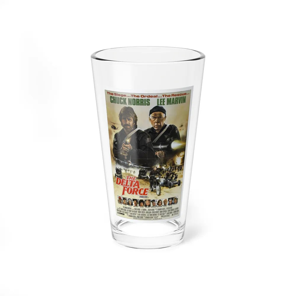 THE DELTA FORCE 1986 Movie Poster - Pint Glass 16oz-16oz-Go Mug Yourself