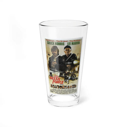 THE DELTA FORCE 1986 Movie Poster - Pint Glass 16oz-16oz-Go Mug Yourself