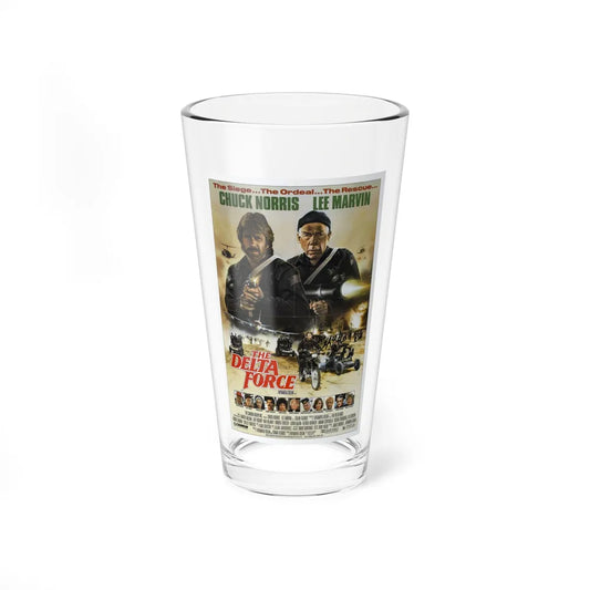 THE DELTA FORCE 1986 Movie Poster - Pint Glass 16oz-16oz-Go Mug Yourself