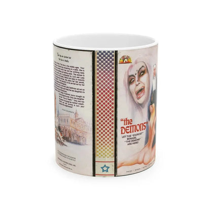 THE DEMONS (VHS COVER) - White Coffee Mug 11oz - Go Mug Yourself