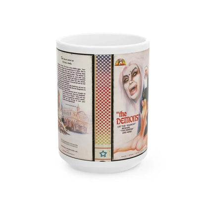 THE DEMONS (VHS COVER) - White Coffee Mug 15oz - Go Mug Yourself