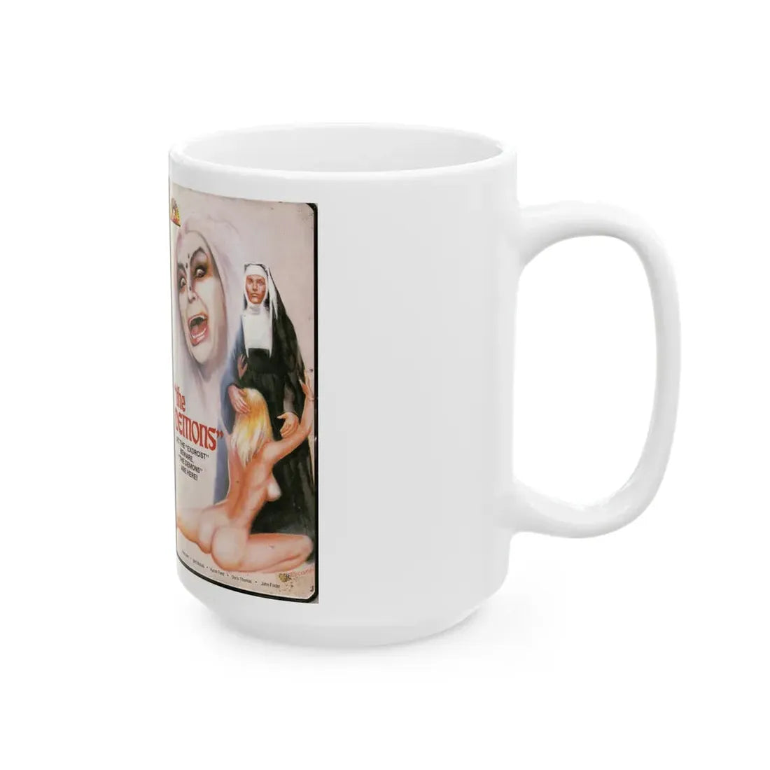 THE DEMONS (VHS COVER) - White Coffee Mug - Go Mug Yourself