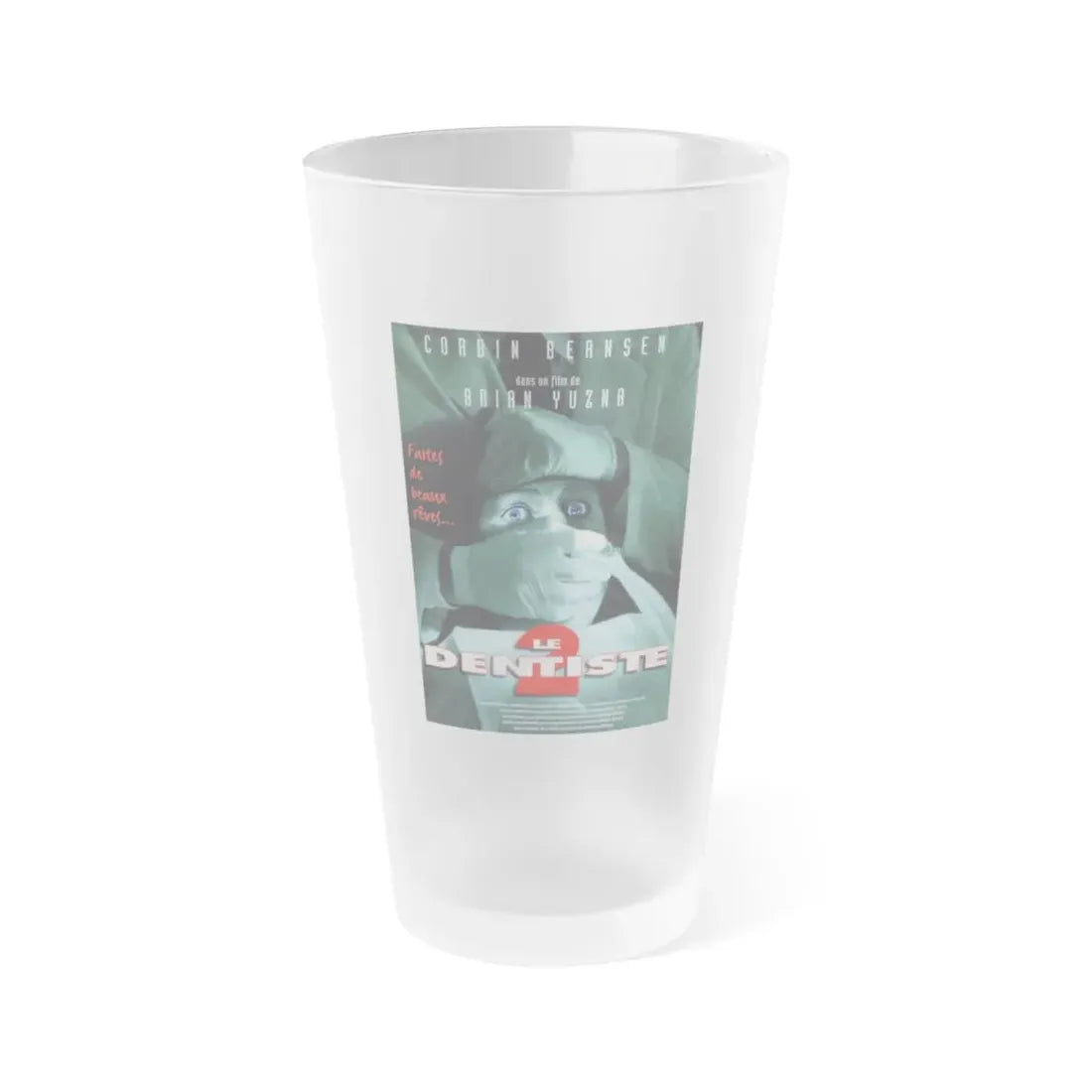 THE DENTIST 2 1998 Movie Poster - Frosted Pint Glass 16oz 16oz Frosted - Go Mug Yourself