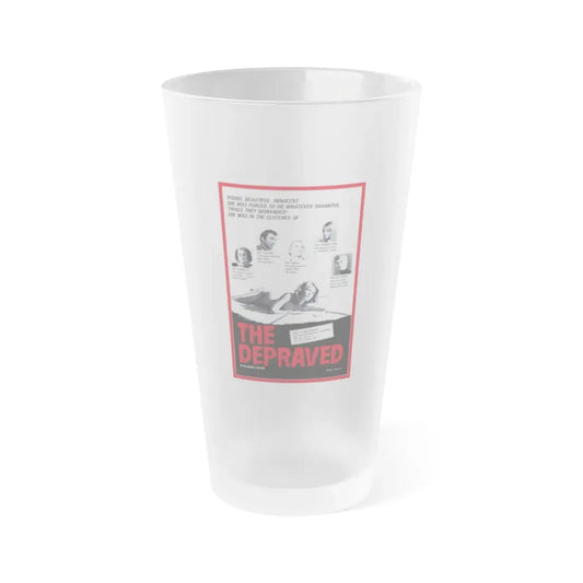 THE DEPRAVED (EXPOSED) 1971 Movie Poster - Frosted Pint Glass 16oz 16oz Frosted - Go Mug Yourself