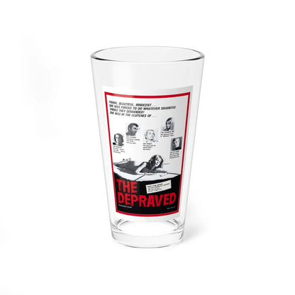 THE DEPRAVED (EXPOSED) 1971 Movie Poster - Pint Glass 16oz-16oz-Go Mug Yourself